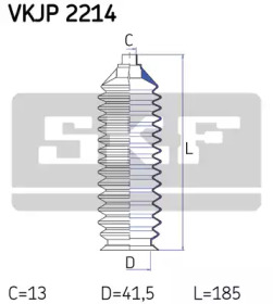 Комплект пыльника SKF VKJP 2214